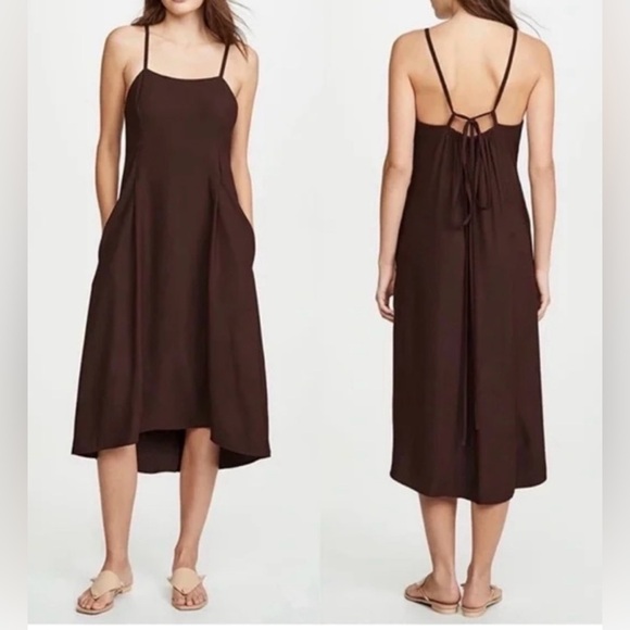 Vince Elegant Brown Sleeveless Dress size Small - Picture 1 of 7